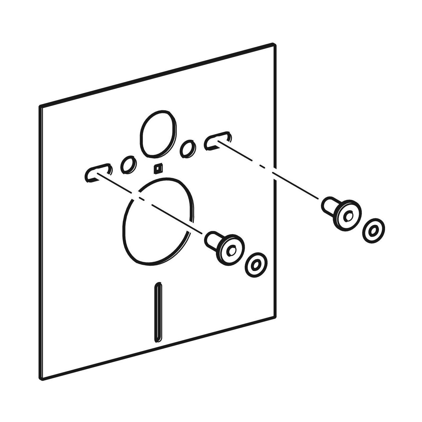 Geberit set zvucne izolacije za konzolnu WC solju i Bide 156.050.00.1
