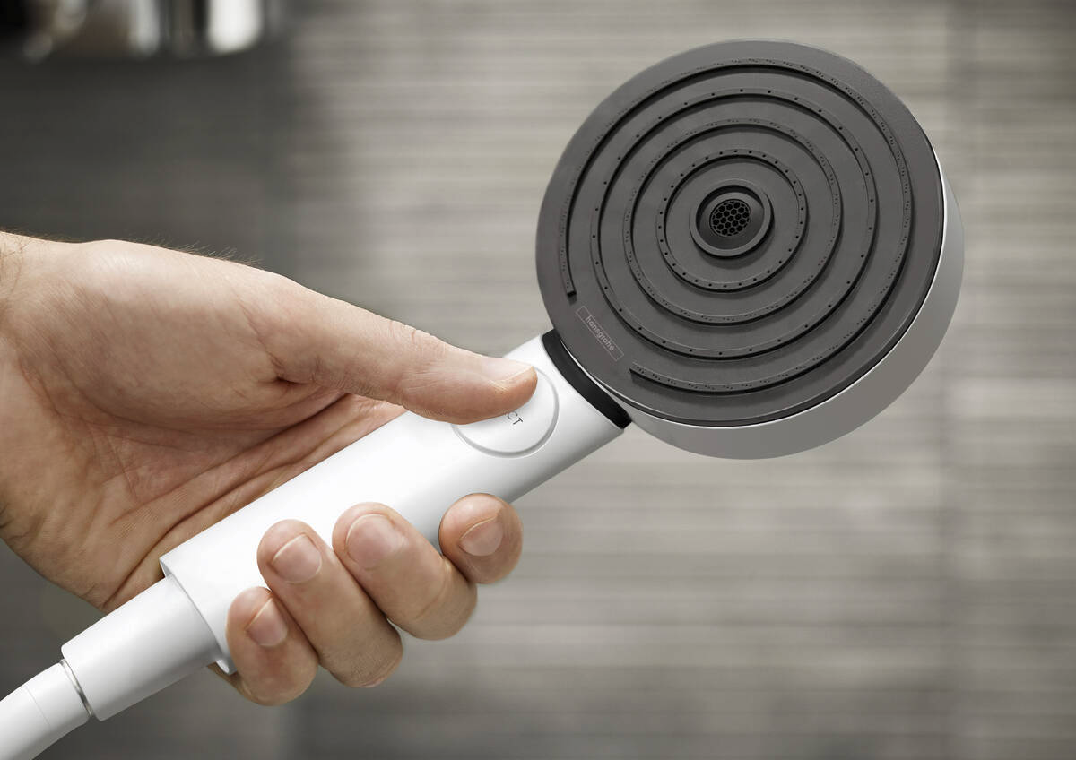 Hansgrohe Pulsify Select S Activation EcoSmart 105 Matt White ručni tuš sa 3 vrste mlaza 24101700