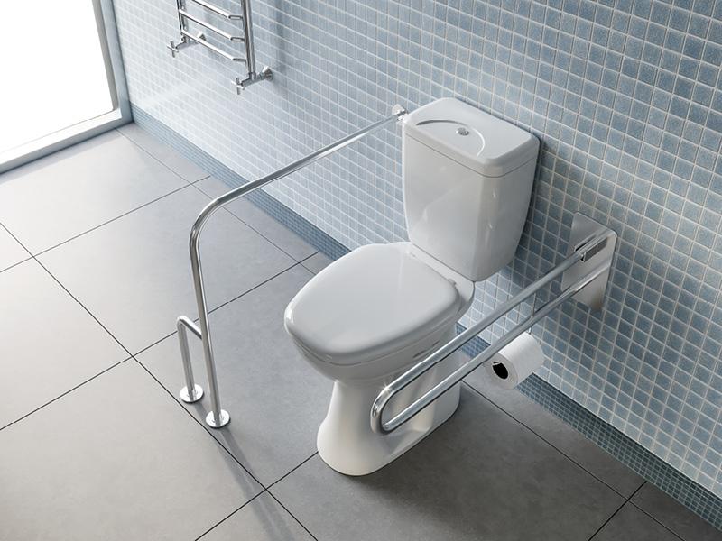 Turkuaz CeraStyle White monoblok za osobe sa invaliditetom sa odvodom u pod (simplon) 36,5x69,5x81,3 18100W