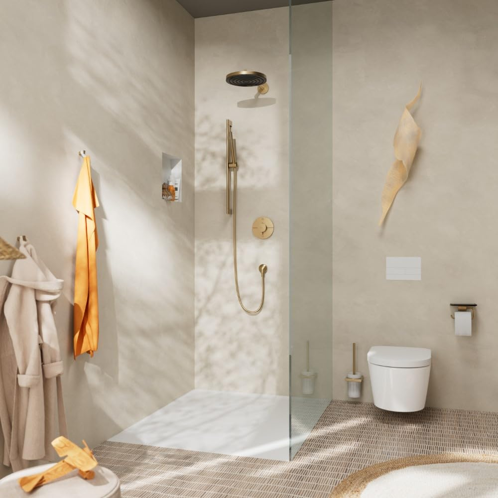 Hansgrohe Pulsify S EcoSmart+ 100 Brushed Bronze ručni tuš sa 1 vrstom mlaza 24126140