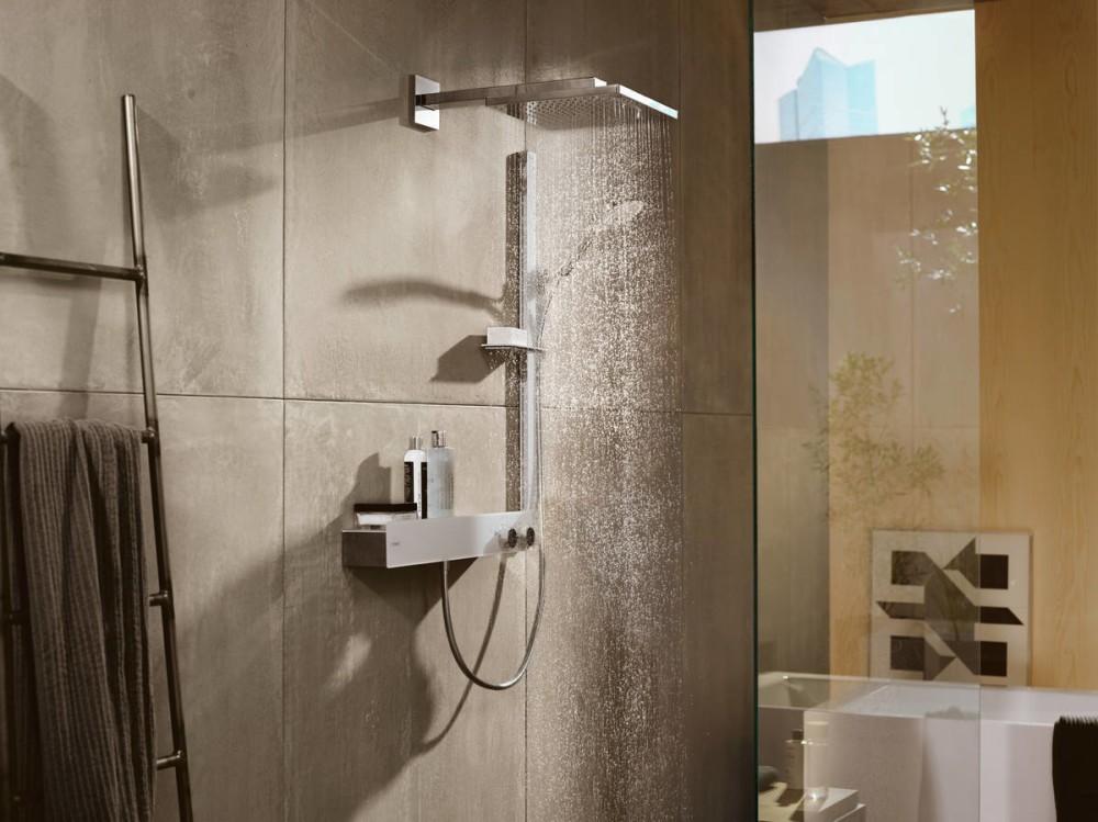 Hansgrohe Raindance E 300 Polished Gold Optic nadglavni tuš sa 1 mlazom i zidnim držačem od 390mm 26238990