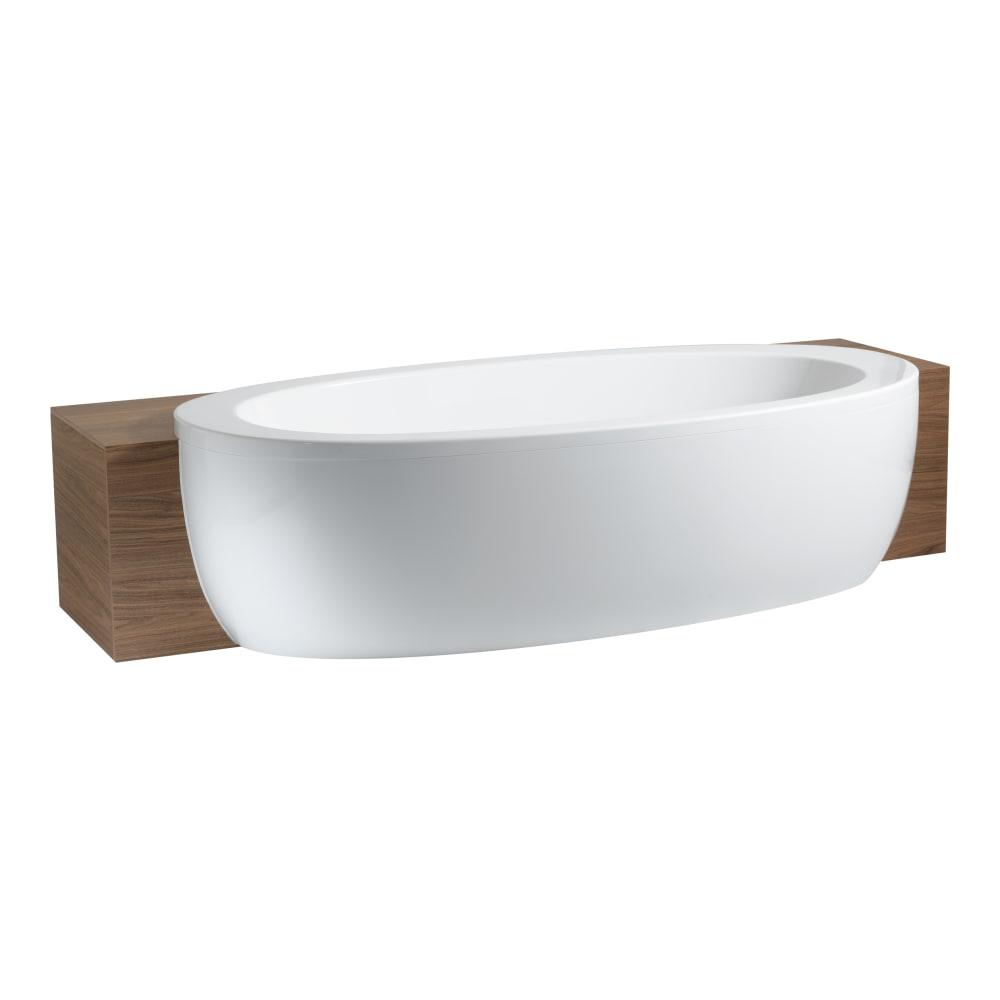 Laufen Il Bagno Alessi White kada 203x102x57,5 ovalna, poluugradna, sa centralnim izrezom, ramom, senzornim upravljenjem vode, vazdušnom masažom, LED osvetljenjem i dezinfekcijom 2.4497.0.000.695.1