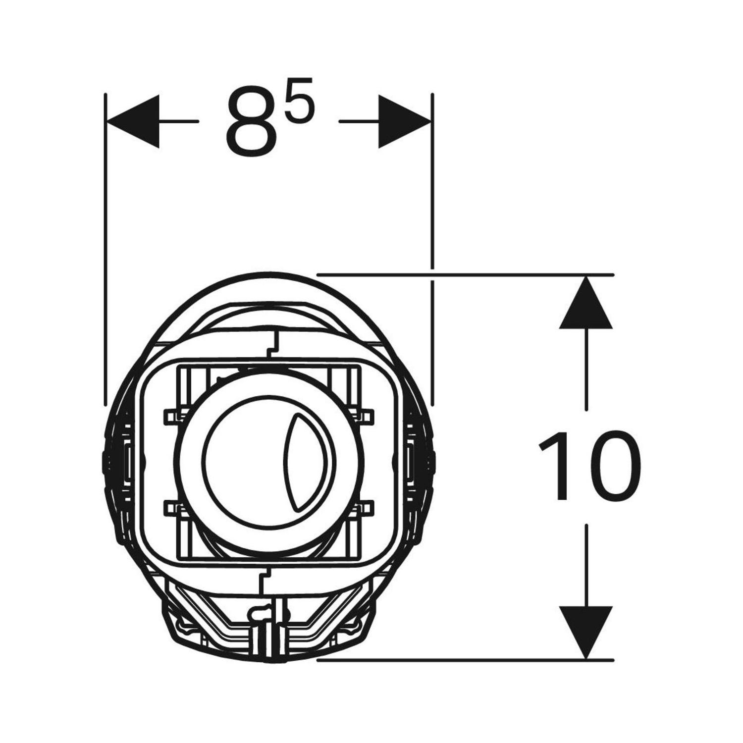 Geberit Gloss Chrome odvodni ventil tip 240 sa dvokoličinskim ispiranjem univerzalni 136.900.21.1