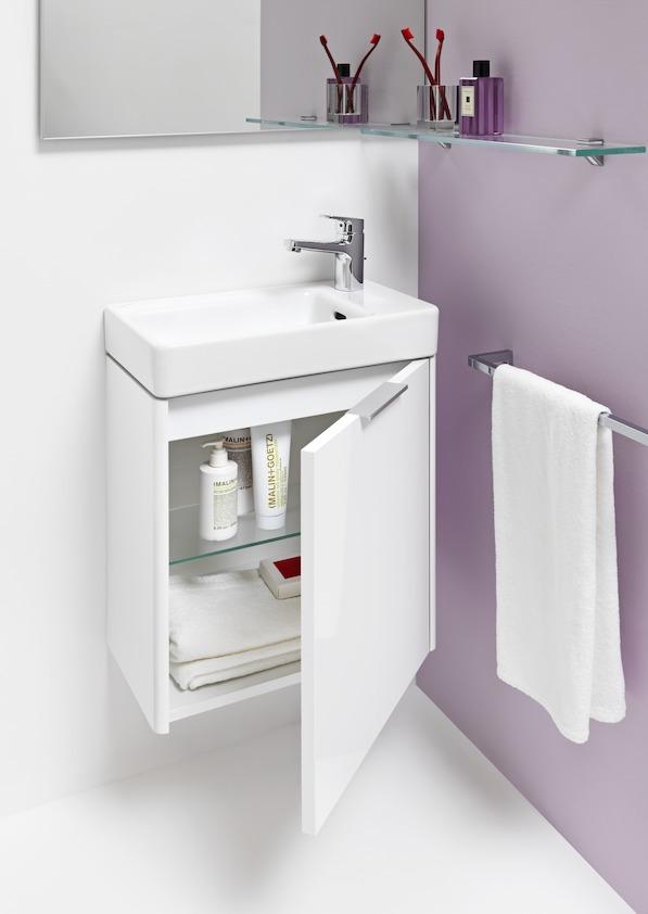 Laufen Pro S White umivaonik (lavabo) 48x28x8,5 konzolni sa rupom za bateriju desno i sa prelivom 8.1595.4.000.104.1