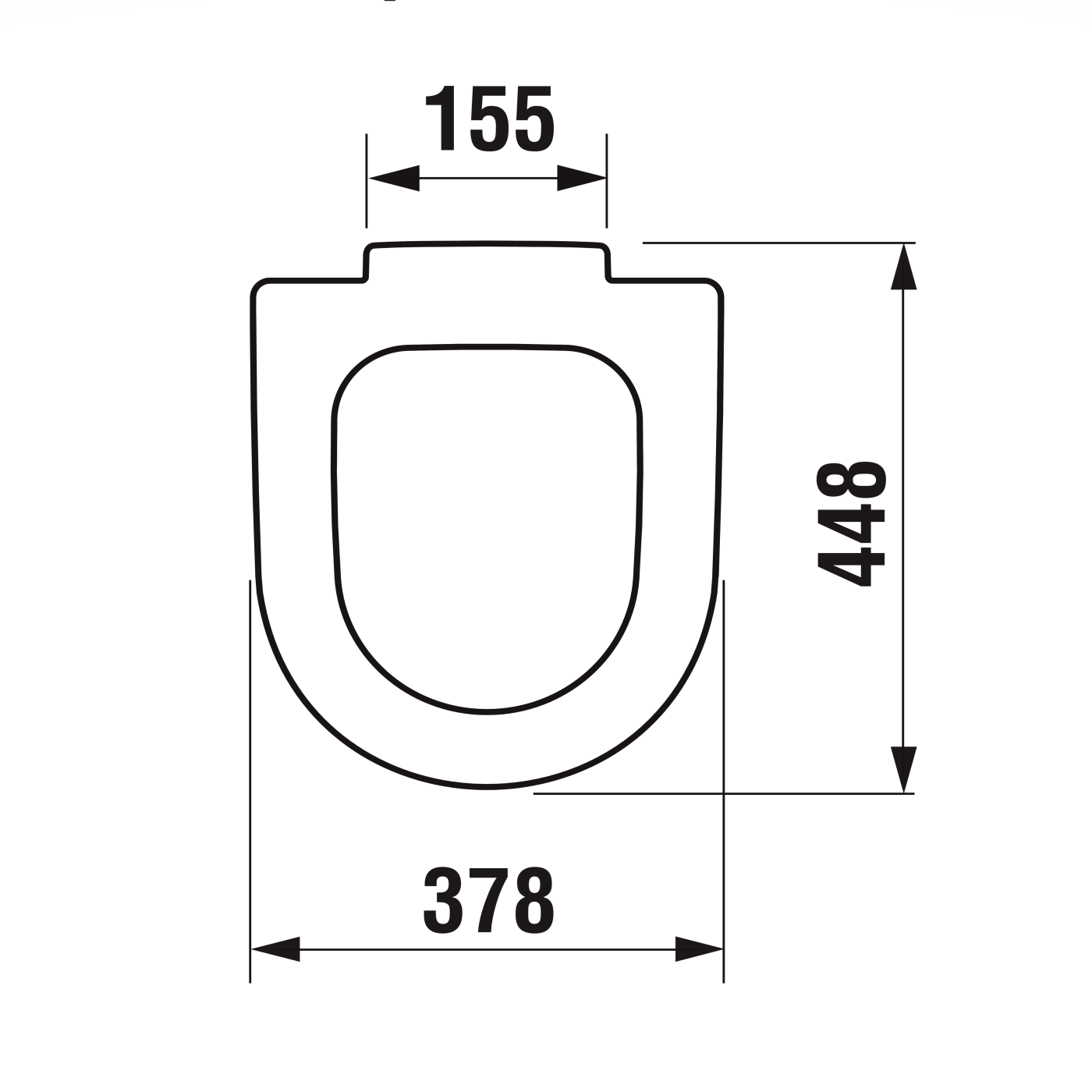 Jika Deep WC daska za osobe sa invaliditetom 8.9328.2.300.000.1