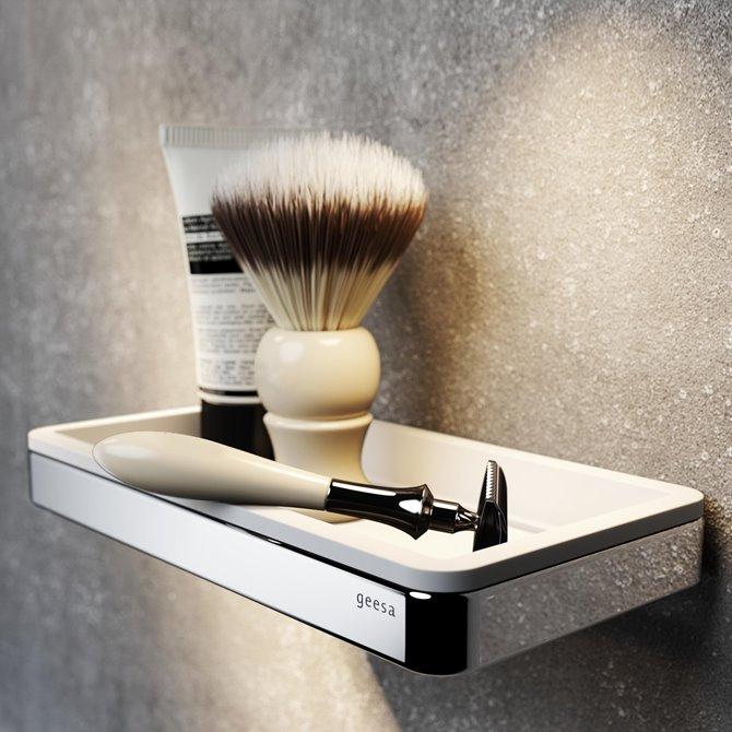 Geesa Frame 210 White/Chrome polica 918802-02