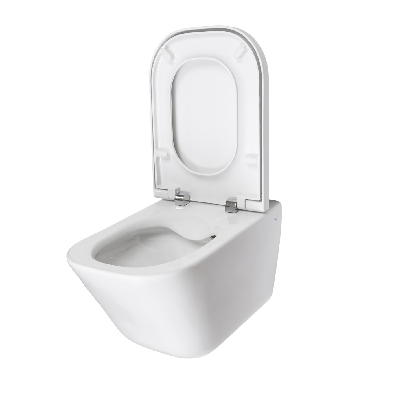Roca The Gap Square Rimless White WC šolja 35x54x40 konzolna kvadratna A34647L000