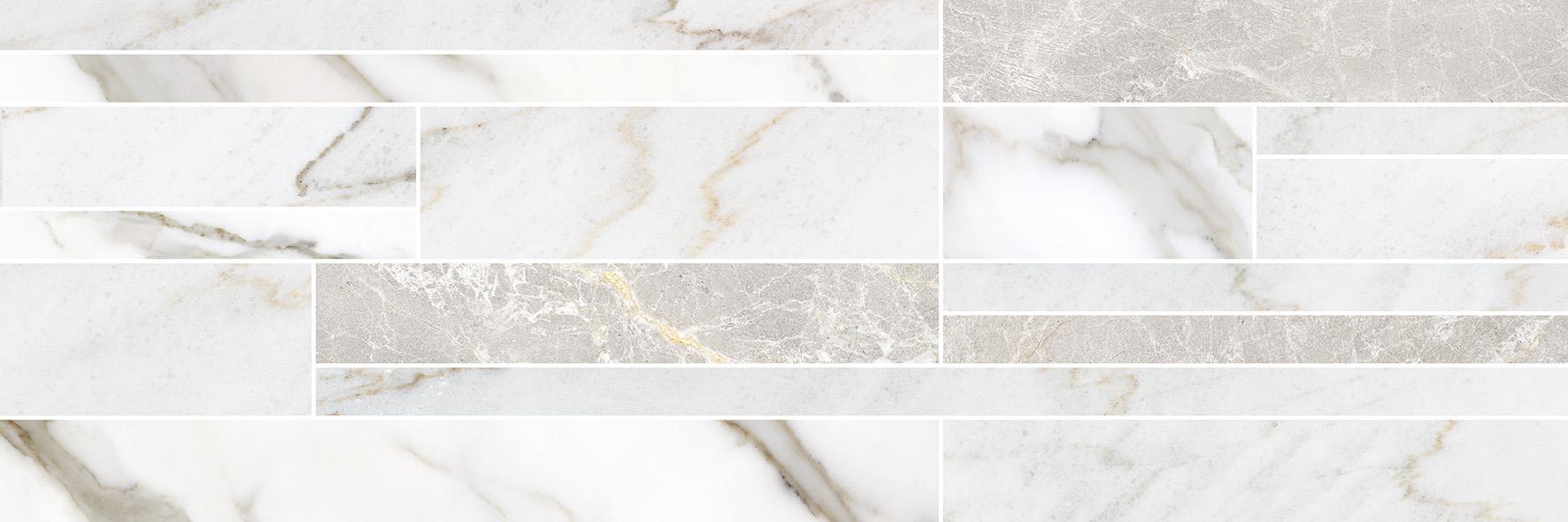 Keramika Kanjiža Marmo Bianco Scala 25x75 9,2mm pločica zidna 1.312 62.976