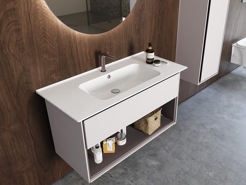 Turkuaz CeraStyle Blue White umivaonik (lavabo) 50x36,5x2,4 konzolni sa rupom za bateriju i prelivom 41900U