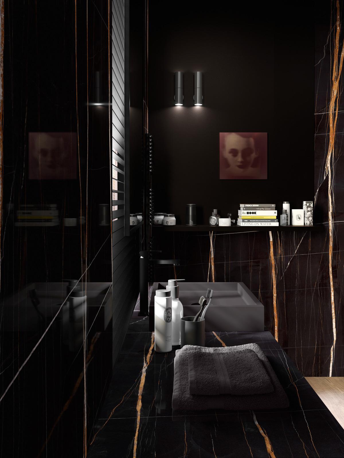 Marazzi Marble Sahara Noir MEN4 120x120 6mm Grande Lux Rett pločica podno-zidna polirana 2,88 57,6