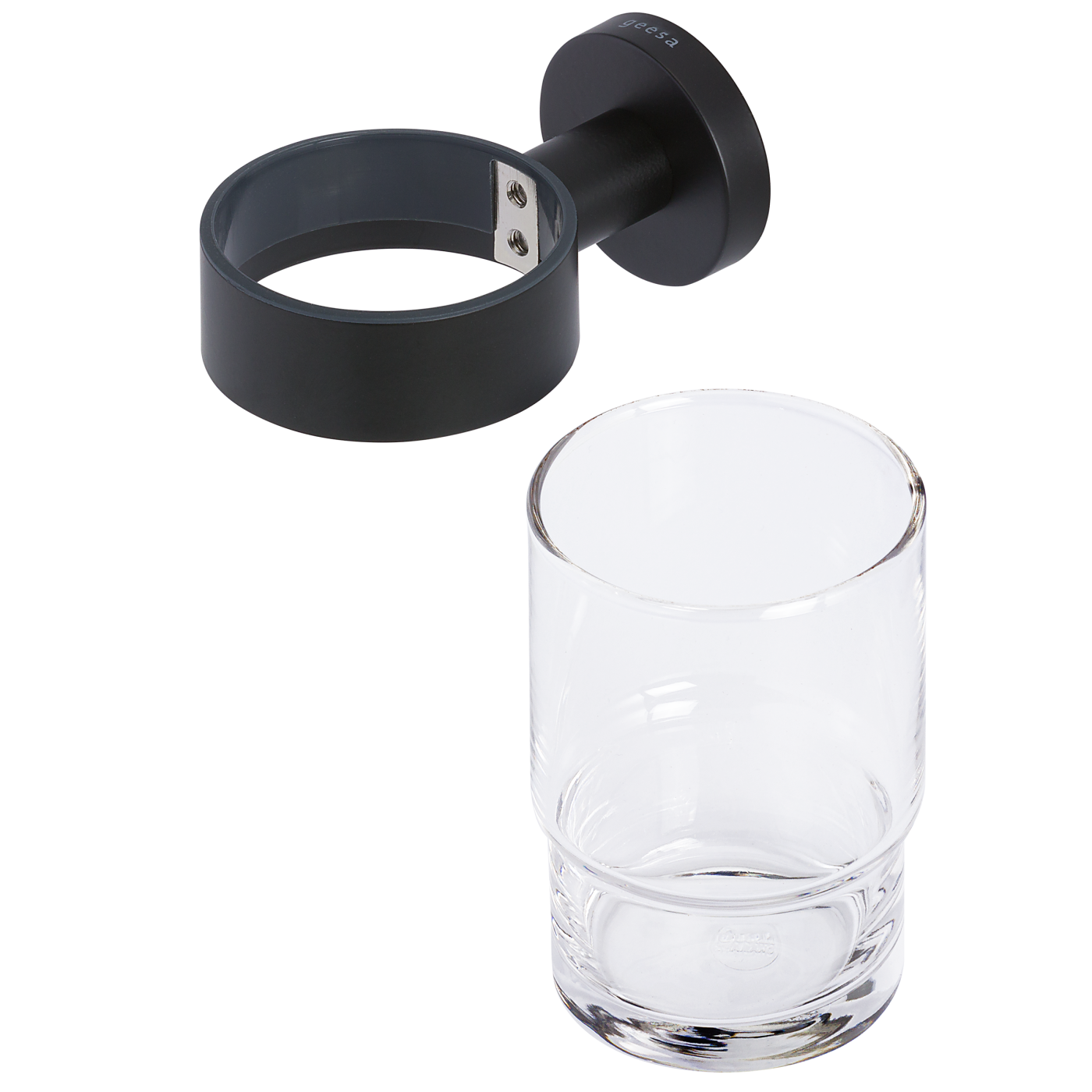 Geesa Nemox Black držač čaše i čaša  916502-06