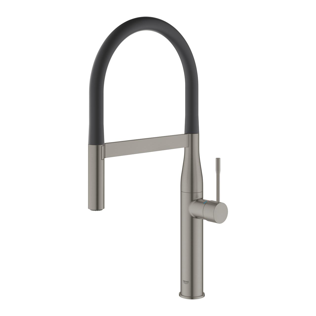 Grohe Essence 200 Brushed Hard Graphite baterija (slavina) za sudoperu sa fleksibilnim crevom 30294AL0