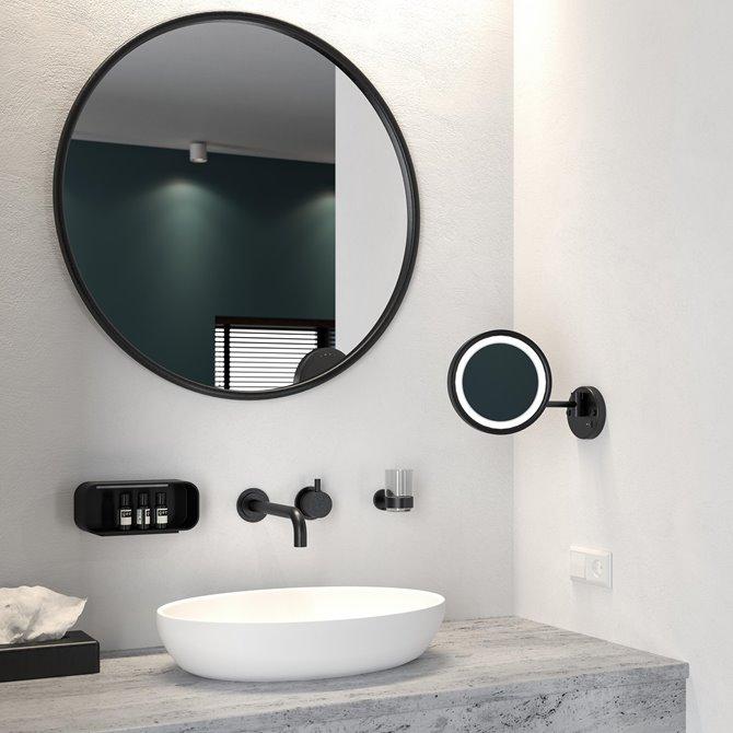 Geesa Frame Black korpa (polica) za tuš kabinu 918901-06