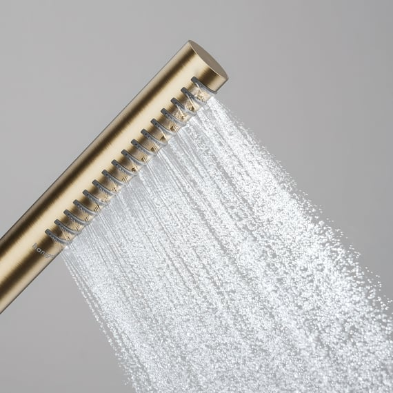 Hansgrohe Pulsify S EcoSmart+ 100 Brushed Bronze ručni tuš sa 1 vrstom mlaza 24126140