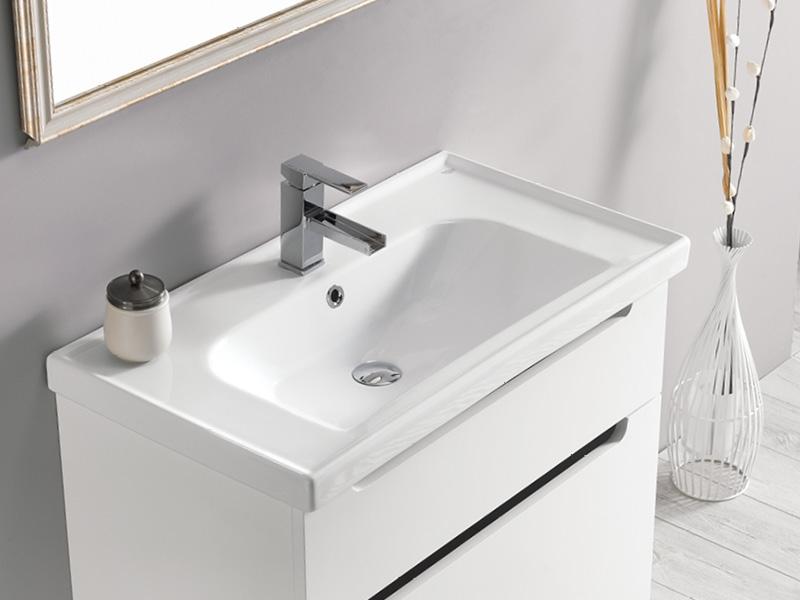 Turkuaz CeraStyle Frame White umivaonik (lavabo) 50x28x5 konzolni sa rupom za bateriju desno i prelivom 1700U