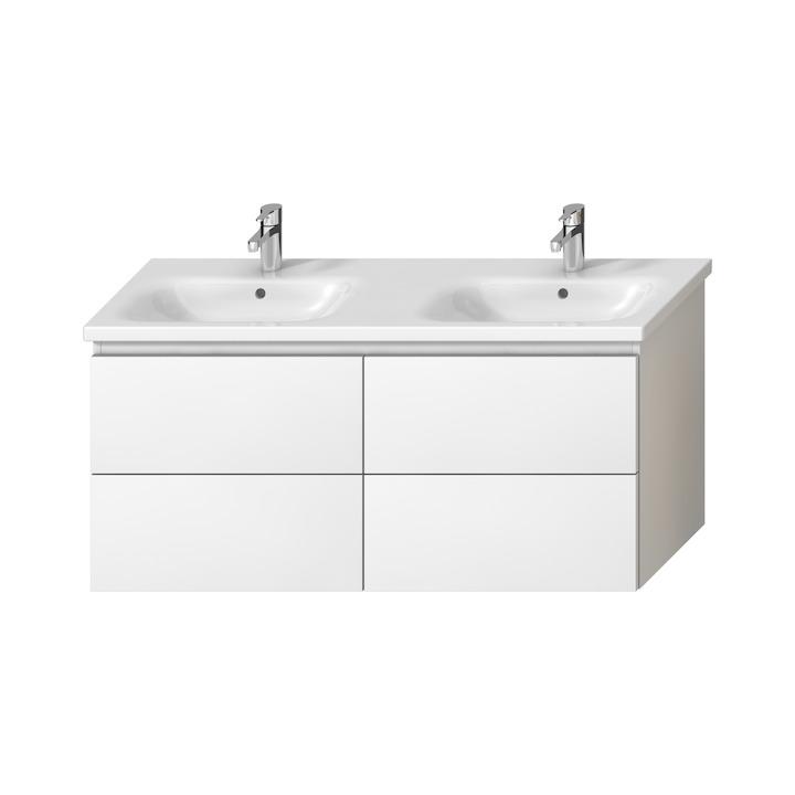 Jika Mio N White umivaonik (lavabo) 130x45x0,35 konzolni sa dve rupe za bateriju i sa dva preliva 8.1471.4.000.104.1