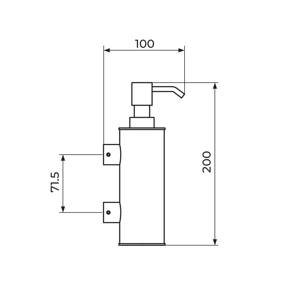 Rosan Zerro Chrome dozer tečnog sapuna konzolni JZ910