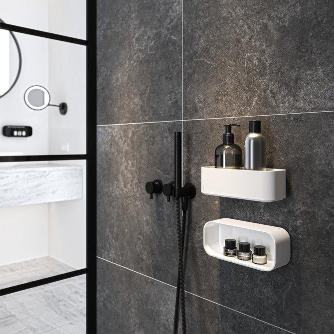 Geesa Frame White/Chrome korpa (polica) za tuš kabinu 918901-02