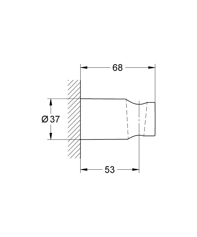 Grohe Tempesta Cosmopolitan Chrome zidni držač ručnog tuša 27594000