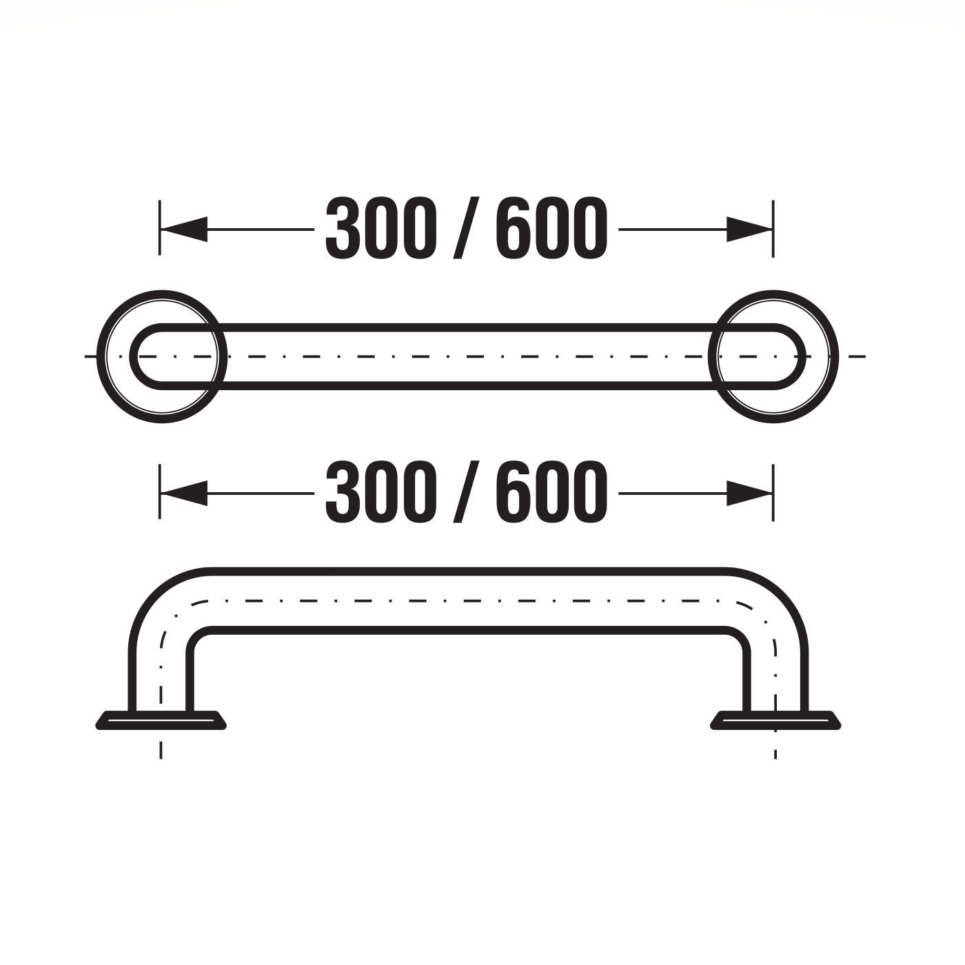 Jika Universum White rukohvat za osobe sa invaliditetom fiksni 3.8972.1.000.000.1