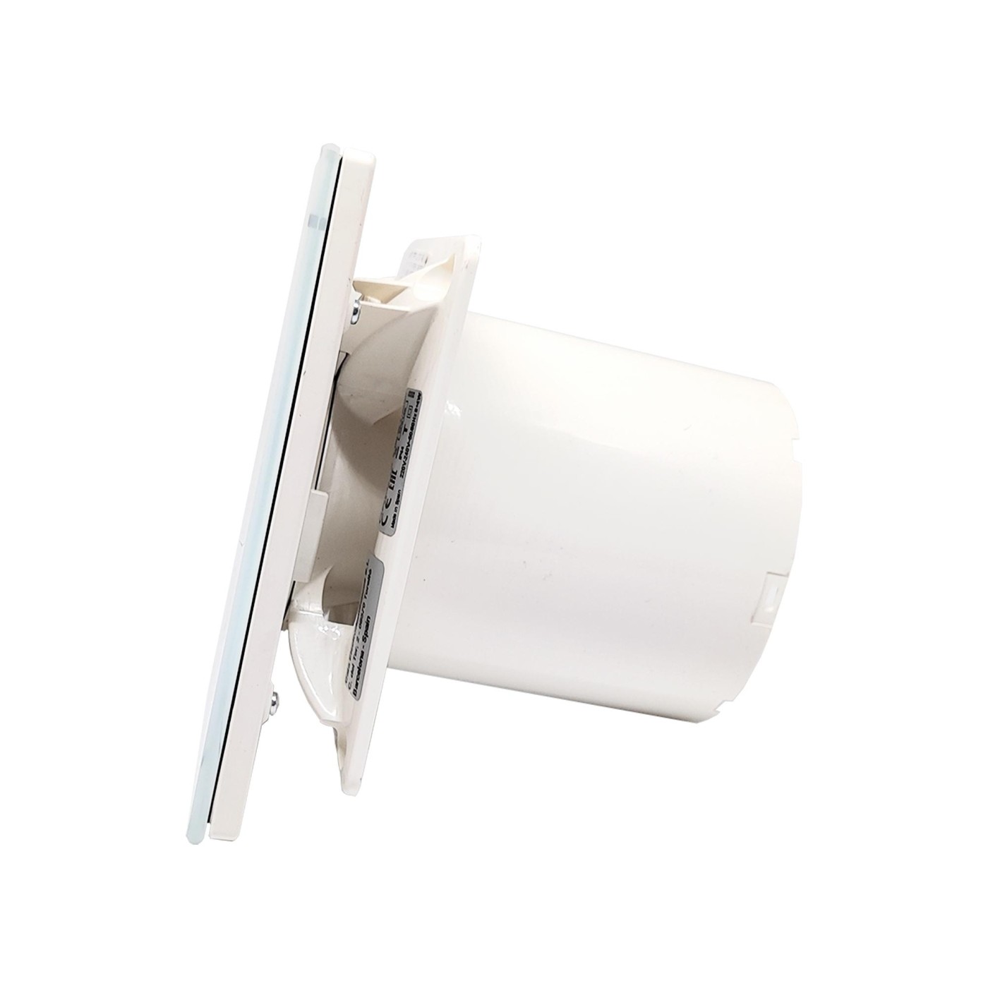 Cata E-100 GLT White kupatilski ventilator sa staklenom pločom, tajmerom i led svetlom 00900001