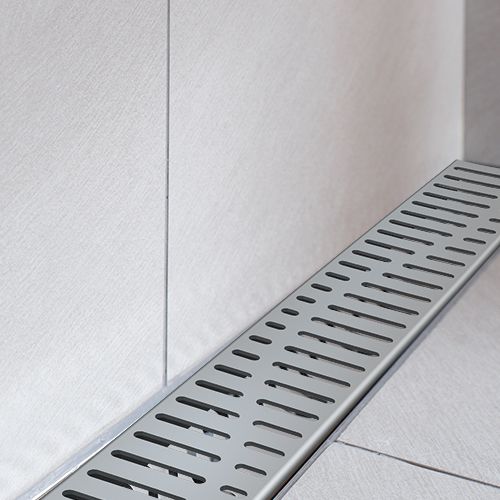 Aco ShowerDrain<sup>®</sup> C 585 Chrome Wave rešetka za telo kanala 9010.88.60