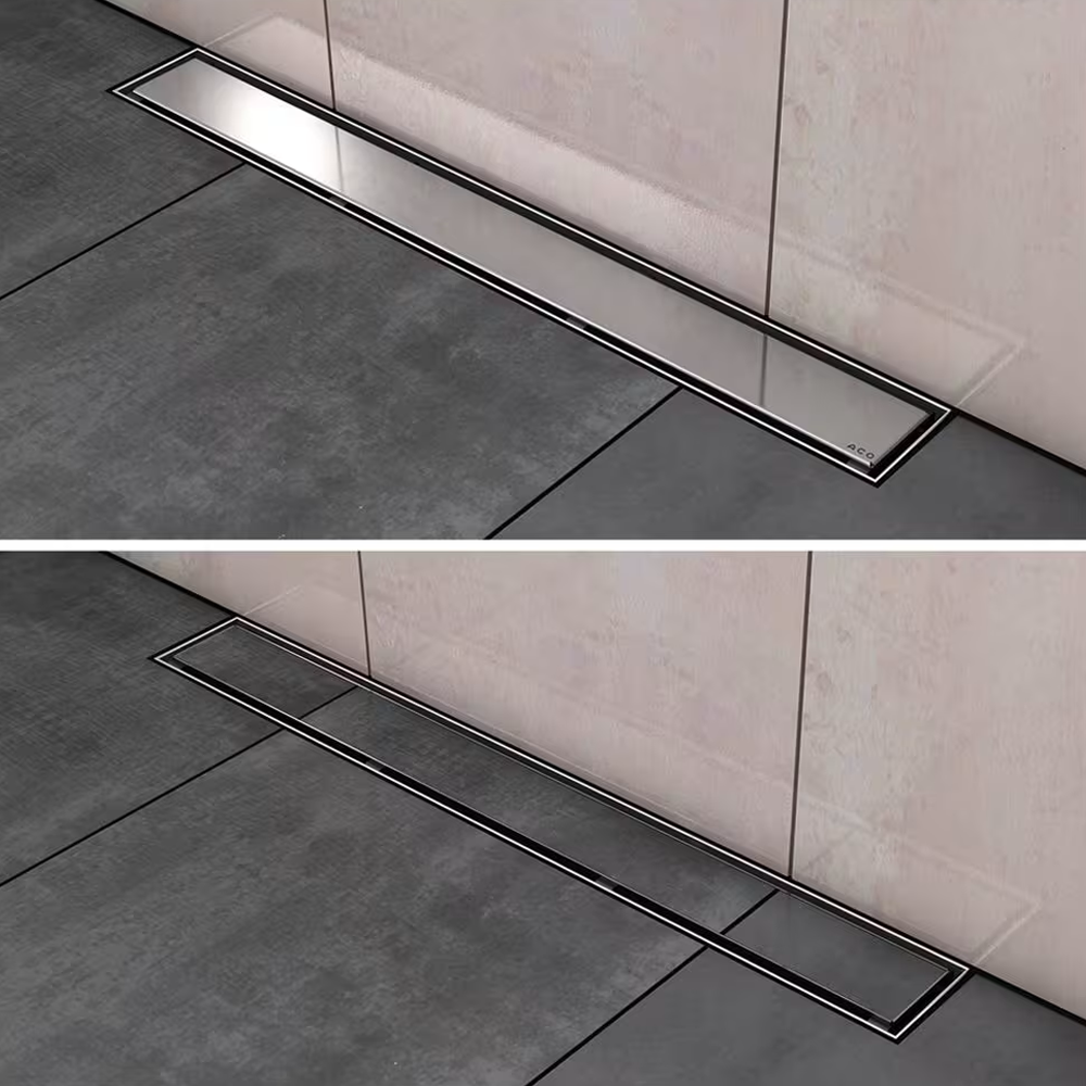 Aco ShowerDrain<sup>®</sup> C 685 Chrome Tile rešetka za telo kanala 9010.88.82