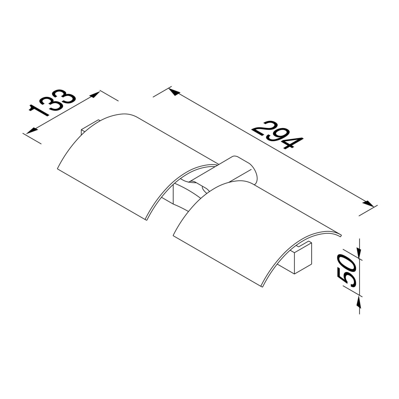 Geesa Wynk Chrome držač toalet papira sa poklopcem dupli 914519-02