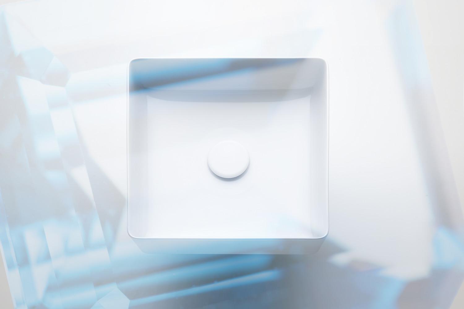 Laufen Living White umivaonik (lavabo) 36x36x13 nadgradni četvrtasti 8.1143.3.000.112.1