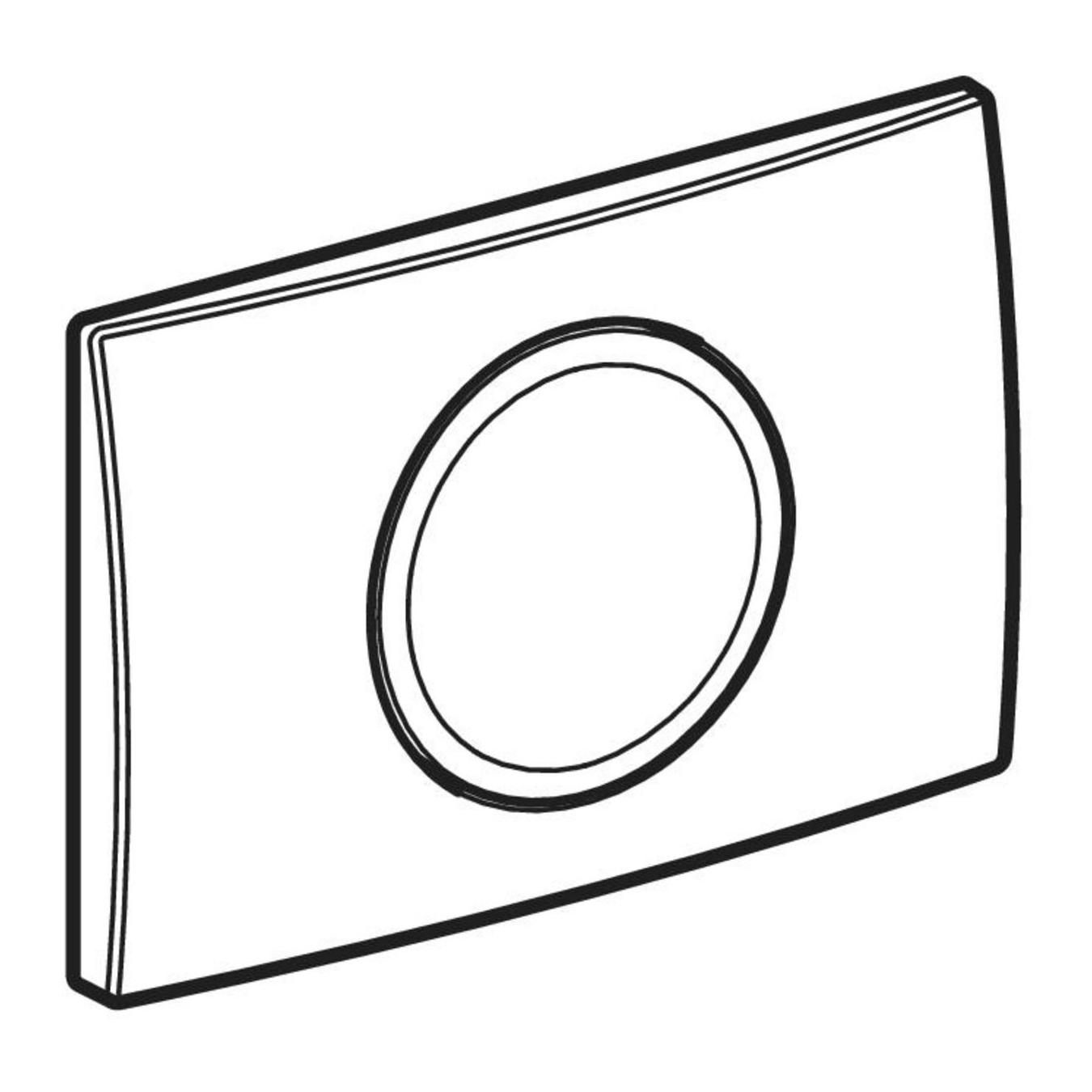 Geberit Delta15 Matt Chrome taster za ugradne vodokotliće jednokoličinski okrugli 115.109.46.1