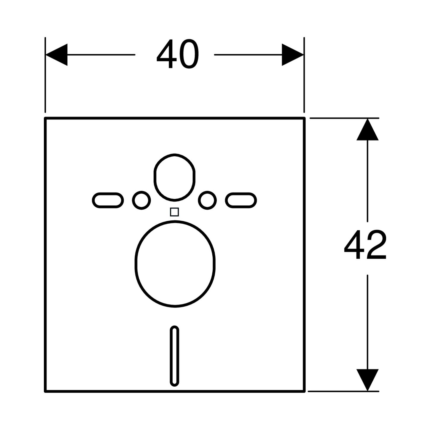 Geberit set zvucne izolacije za konzolnu WC solju i Bide 156.050.00.1
