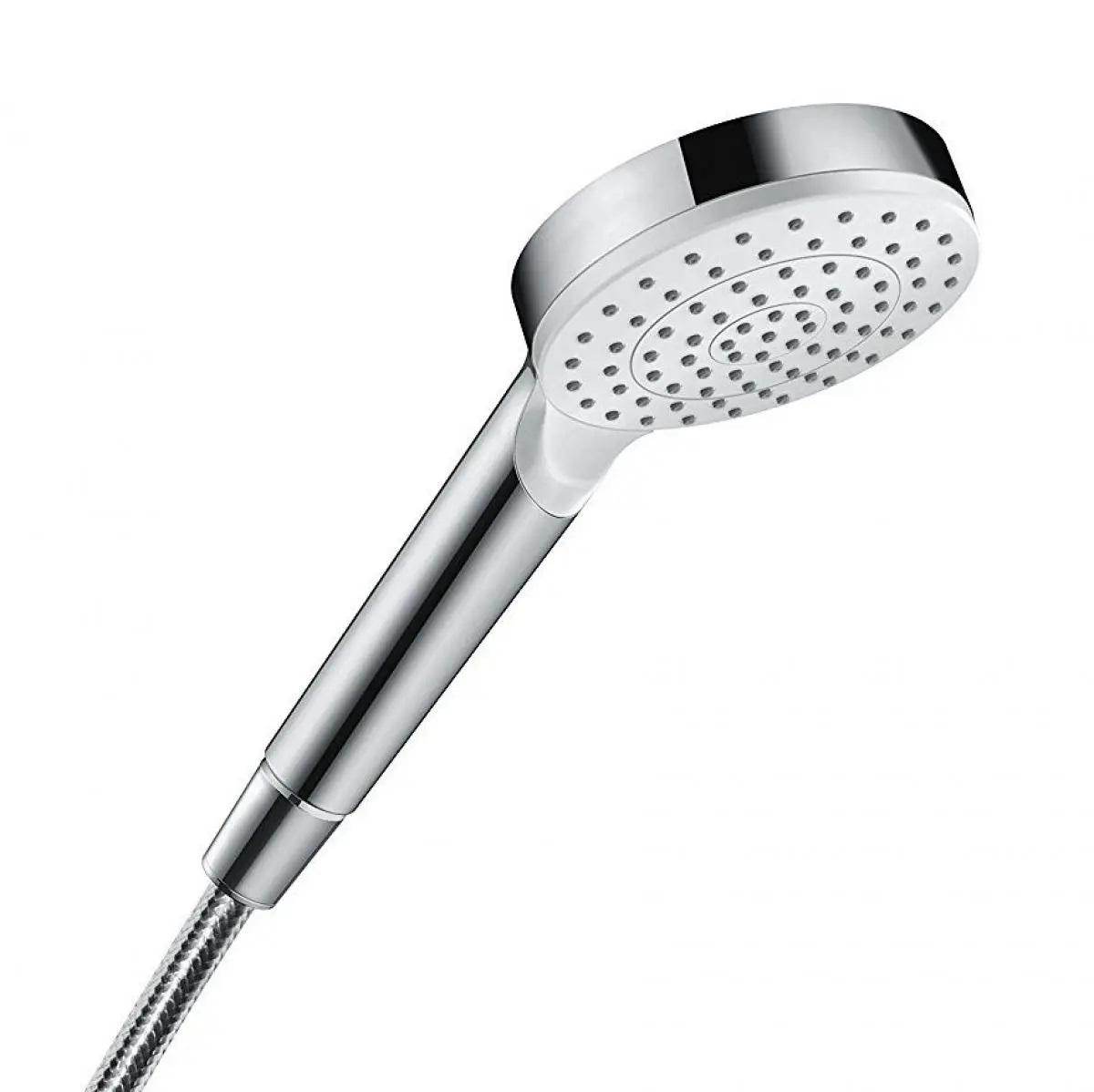 Hansgrohe Crometta 100 Chrome tuš set: ručni tuš sa 1 mlazom, držač za ručni tuš, Comfortflex 1250 crevo za ručni tuš 26690400