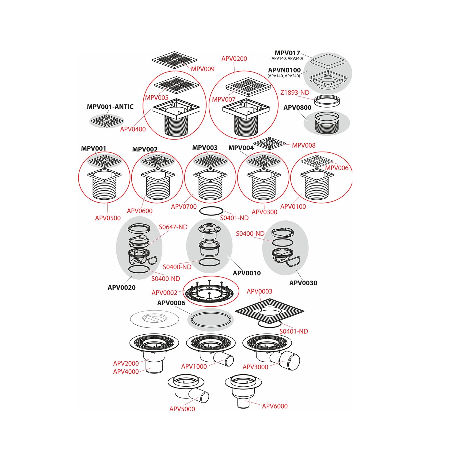 Alca Drain APV101 105x105 Chrome podni slivnik sa visinom ugradnje 88-174mm, zatvaračem neugodnog mirisa, pokrivnom perforiranom rešetkom od čvrstog mesinga debljine 4mm i horizontalnim odvodom Ø50mm