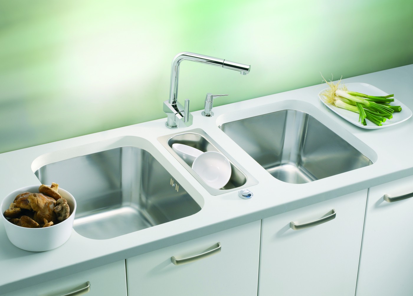 Alveus Variant 10 Satin Finish sudopera ugradna i podgradna četvrtasta prohromska 48x40x18 sa prelivom i odvodnim otvorom 1009252