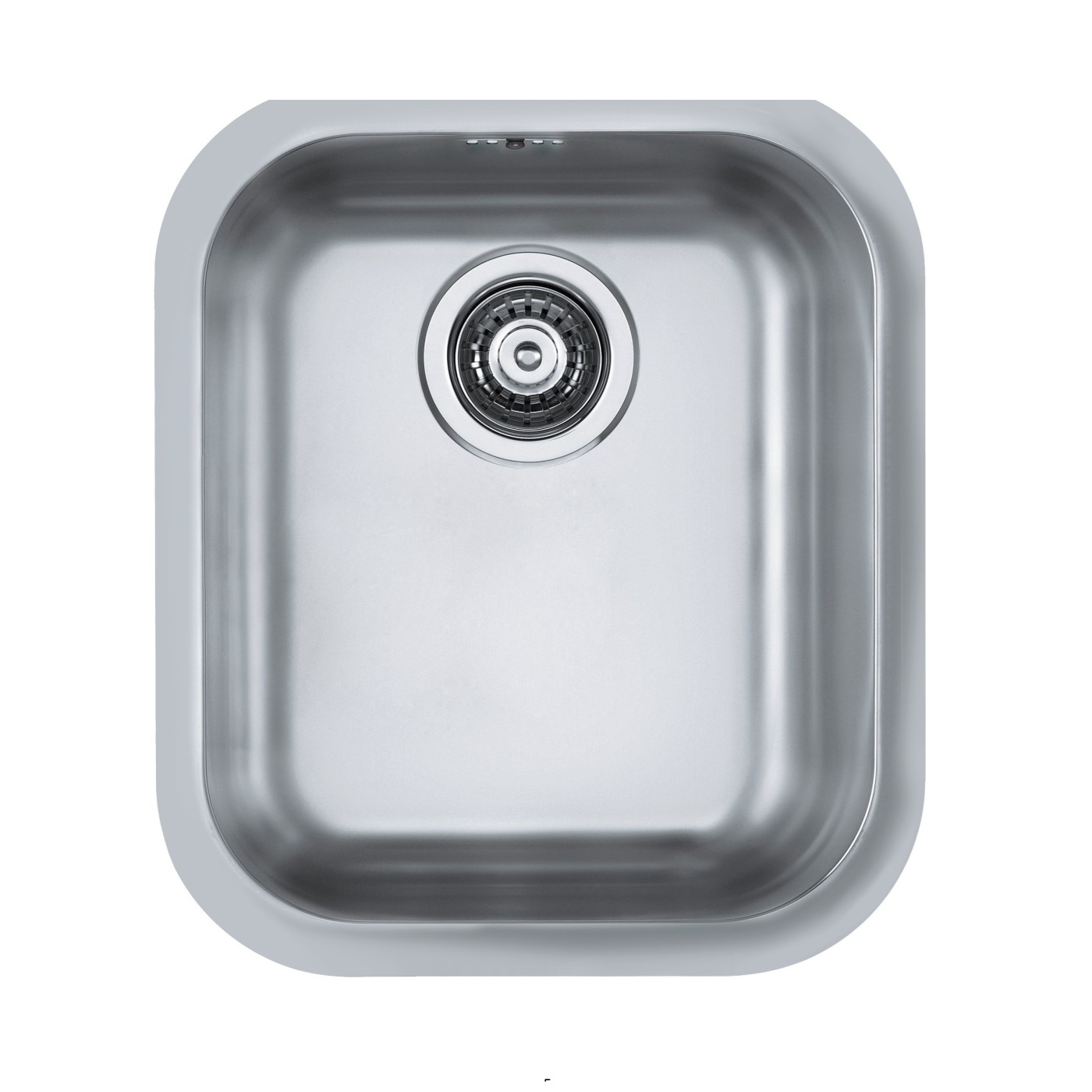 Alveus Variant 40 Satin Finish sudopera ugradna i podgradna četvrtasta prohromska 34x40x18 sa prelivom i odvodnim otvorom 1009013