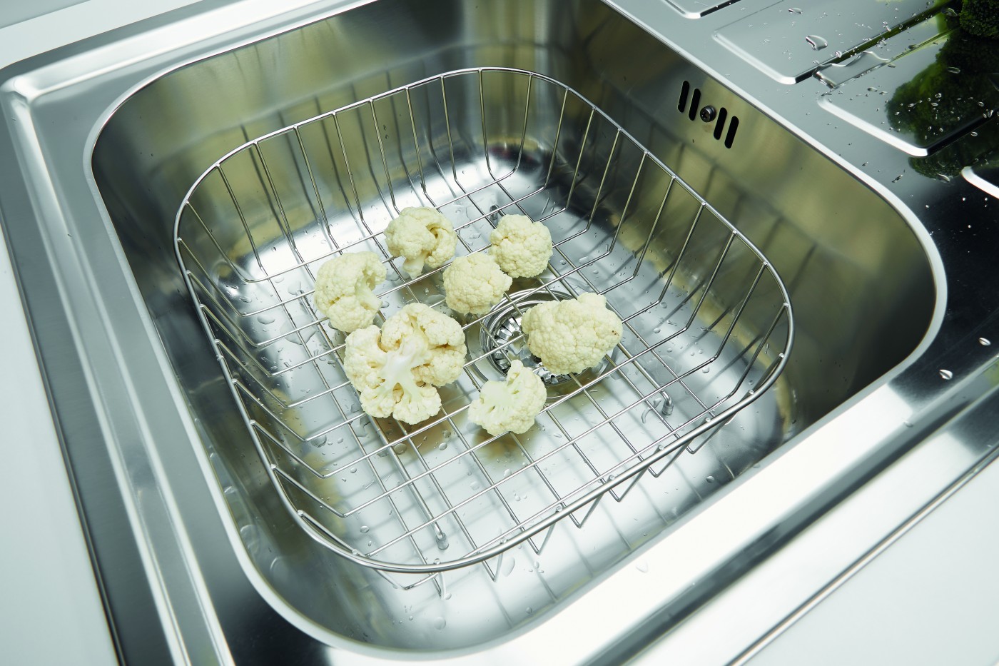 Alveus Zoom Maxim 30 Satin Finish sudopera ugradna pravougaona prohromska 86x50x19,5 sa prelivom, odlivnim ventilom sifona i sifonom 1108176