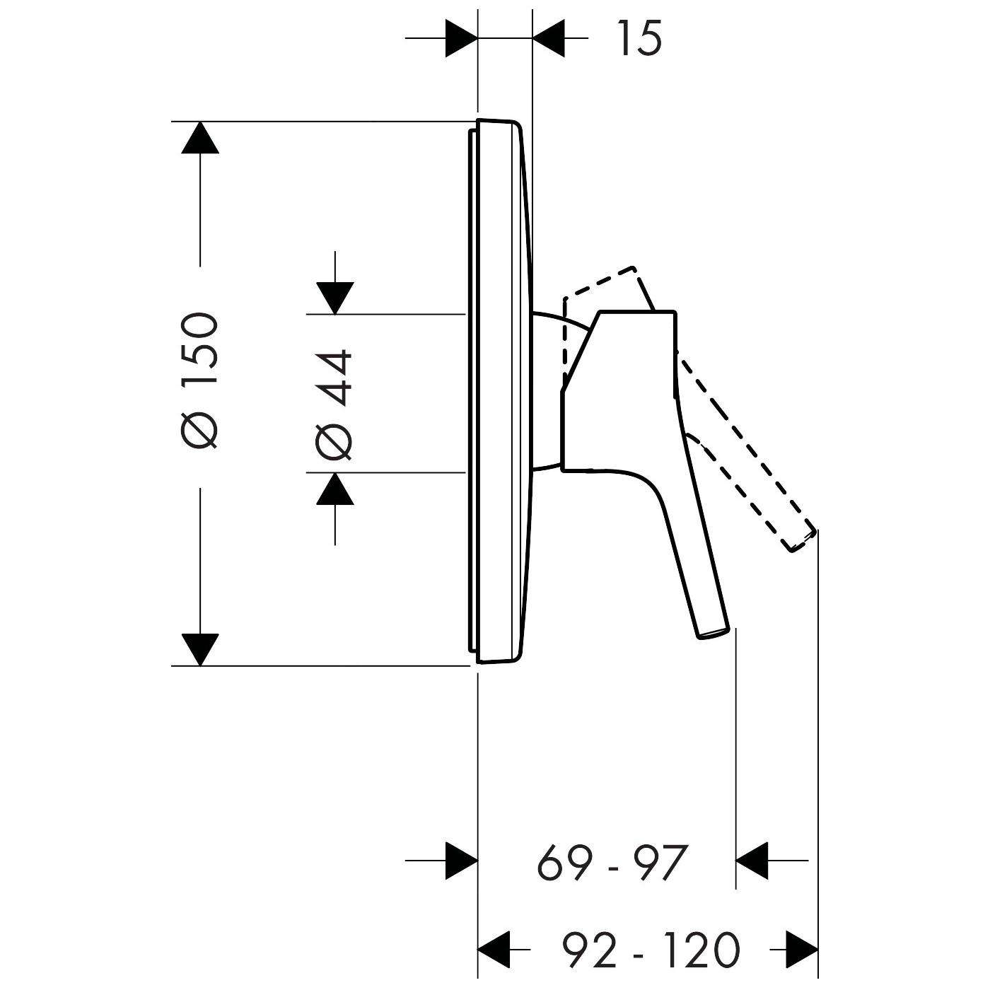 Hansgrohe Talis S Chrome mešač 72605000