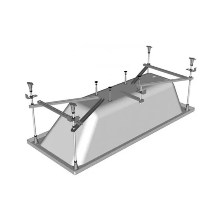 Kolpa San Evelin/Tamia White 160x70 kraća i duža obloga i postolje (podkonstrukcija) za kade za kupanje četvrtaste visine oko 57cm 571260
