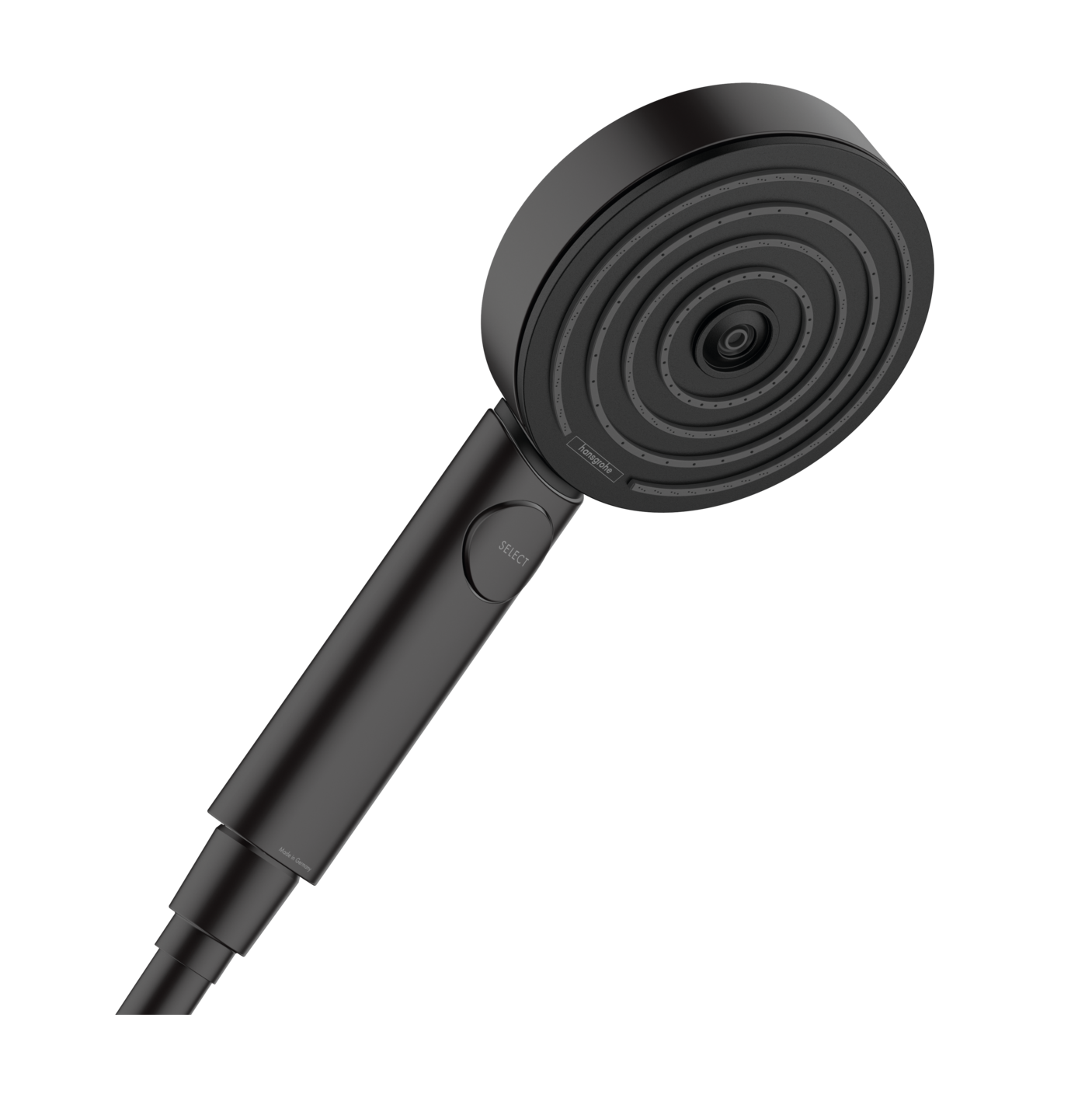 Hansgrohe Pulsify Select S Matt Black tuš set: ručni tuš sa 3 mlaza, držač za ručni tuš, Isiflex 1600 crevo za tuš 24303670