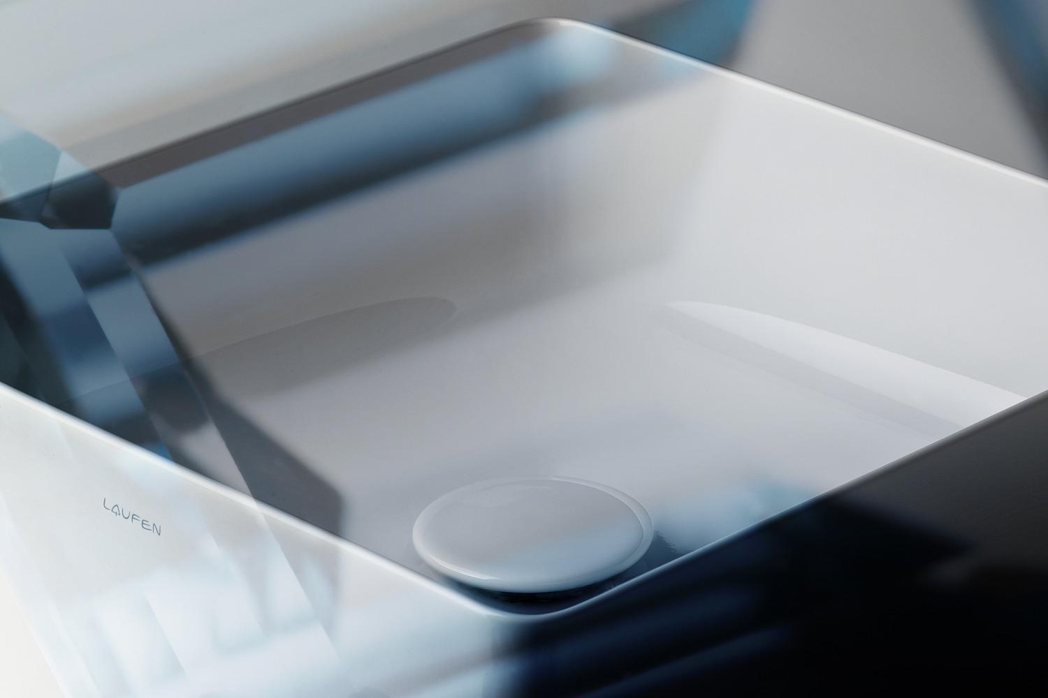 Laufen Living White umivaonik (lavabo) 36x36x13 nadgradni četvrtasti 8.1143.3.000.112.1