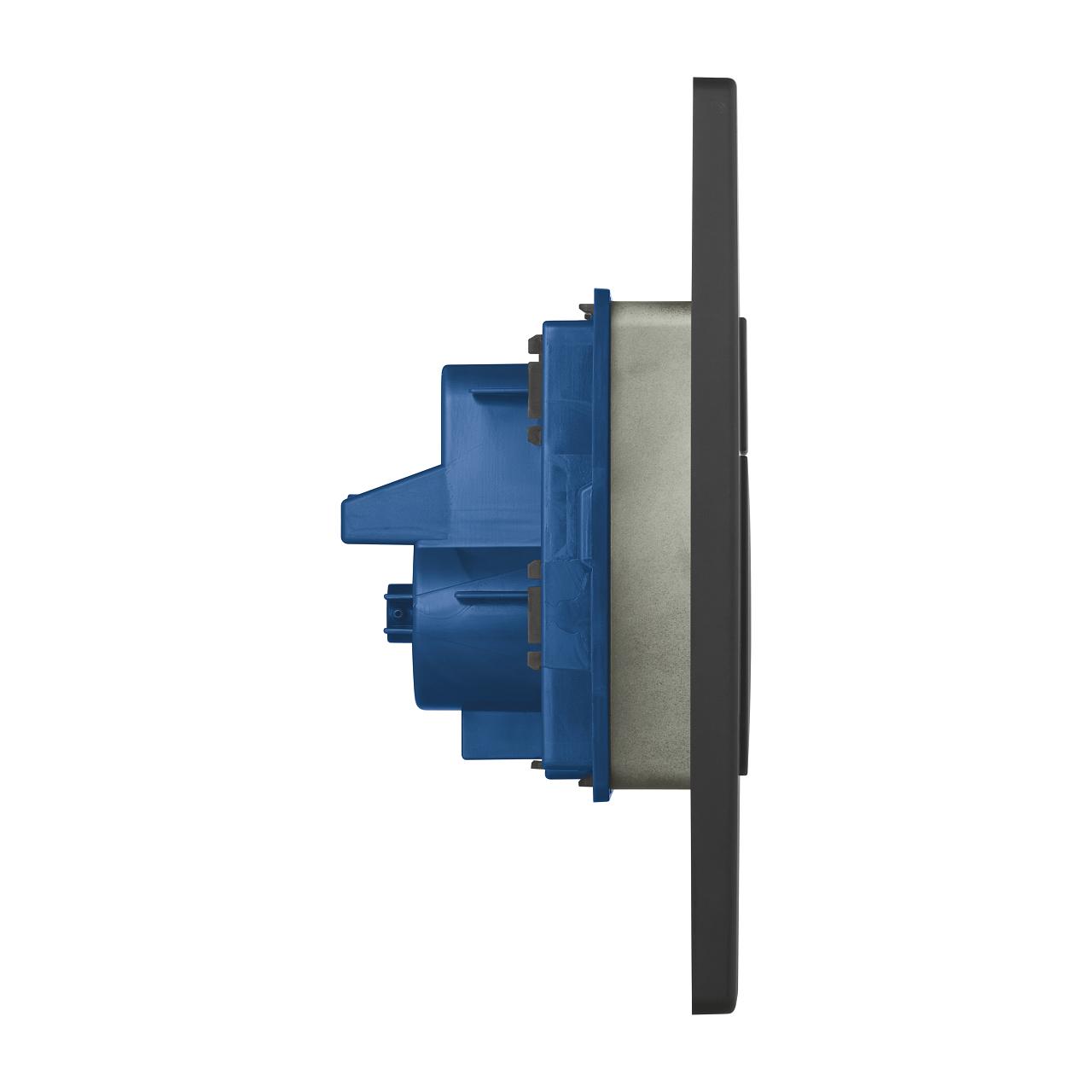 Grohe Skate Cosmopolitan Phantom Black taster za ugradne vodokotliće dvokoličinski četvrtasti 38732KF0