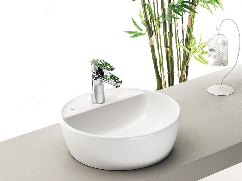 Turkuaz CeraStyle One White umivaonik (lavabo) 42x42x13,5 nadgradni sa rupom za bateriju okrugli 76400U