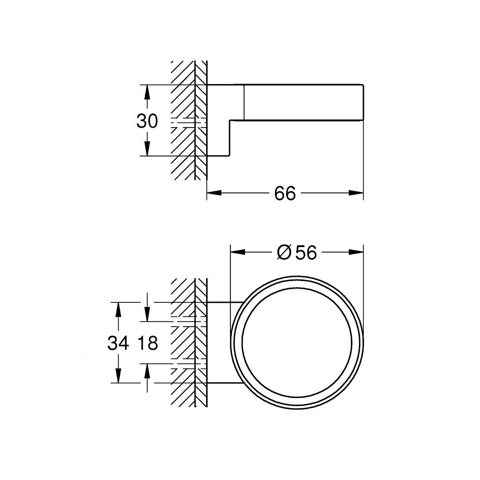 Grohe Selection Cool Sunrise univerzalni konoulni držač dozera za sapun 41027GL0