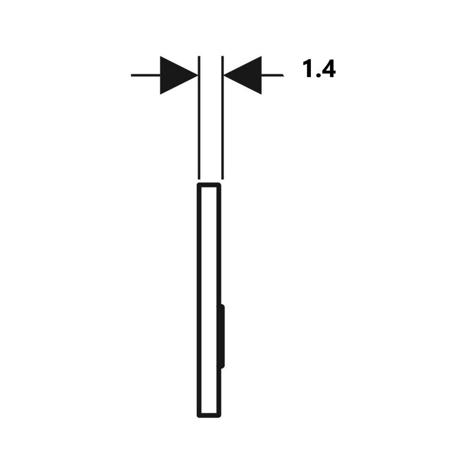 Geberit Sigma50 taster za ugradne vodokotliće dvokoličinski pravougaoni za prilagođavanje završne obrade 115.788.00.1