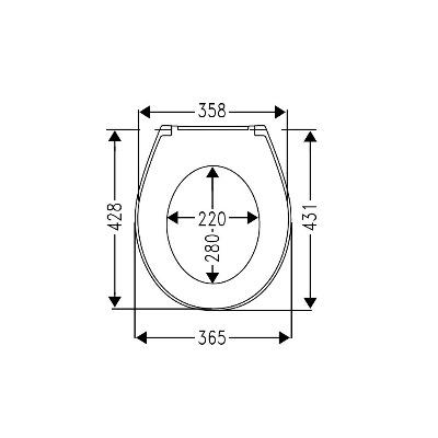 Haro Revo New White WC daska sa šarkama od nerđajućeg čelika 533948