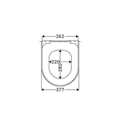 Haro Tube SoftClose WC daska sporospuštajuća sa montažom odozgo 523029