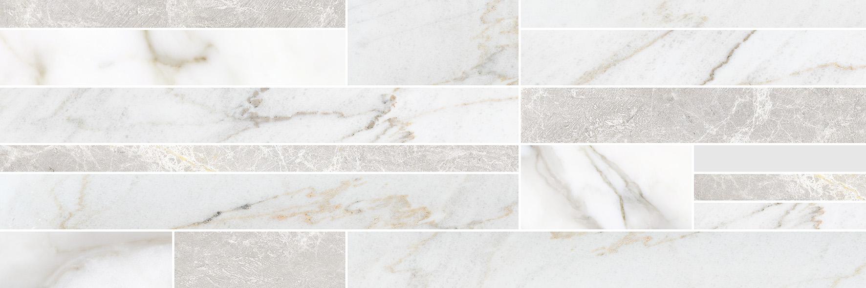 Keramika Kanjiža Marmo Bianco Scala 25x75 9,2mm pločica zidna 1.312 62.976