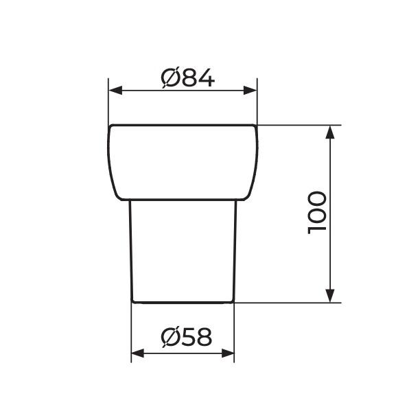 Rosan Mistique čaša staklena za JM906 konzolni držač JM906C