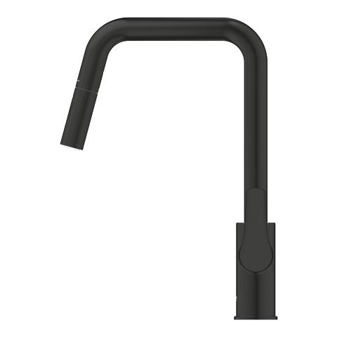 Grohe Eurosmart 205 Black Matt baterija (slavina) za sudoperu sa izvlačećim tušem i 2 vrste mlaza 306192430