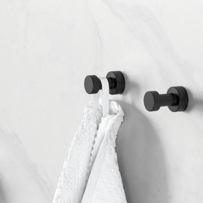 Geesa Nemox Black kukica (vešalica) za peškir 916513-06